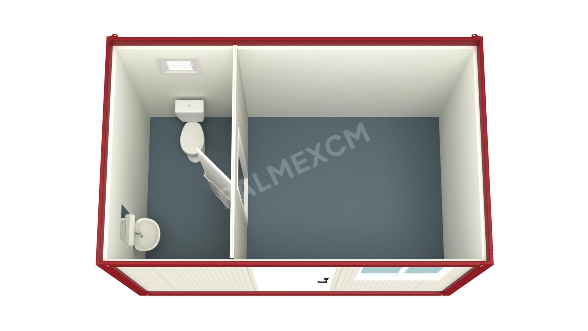 Container Haus 4m HI-FLEX mit WC