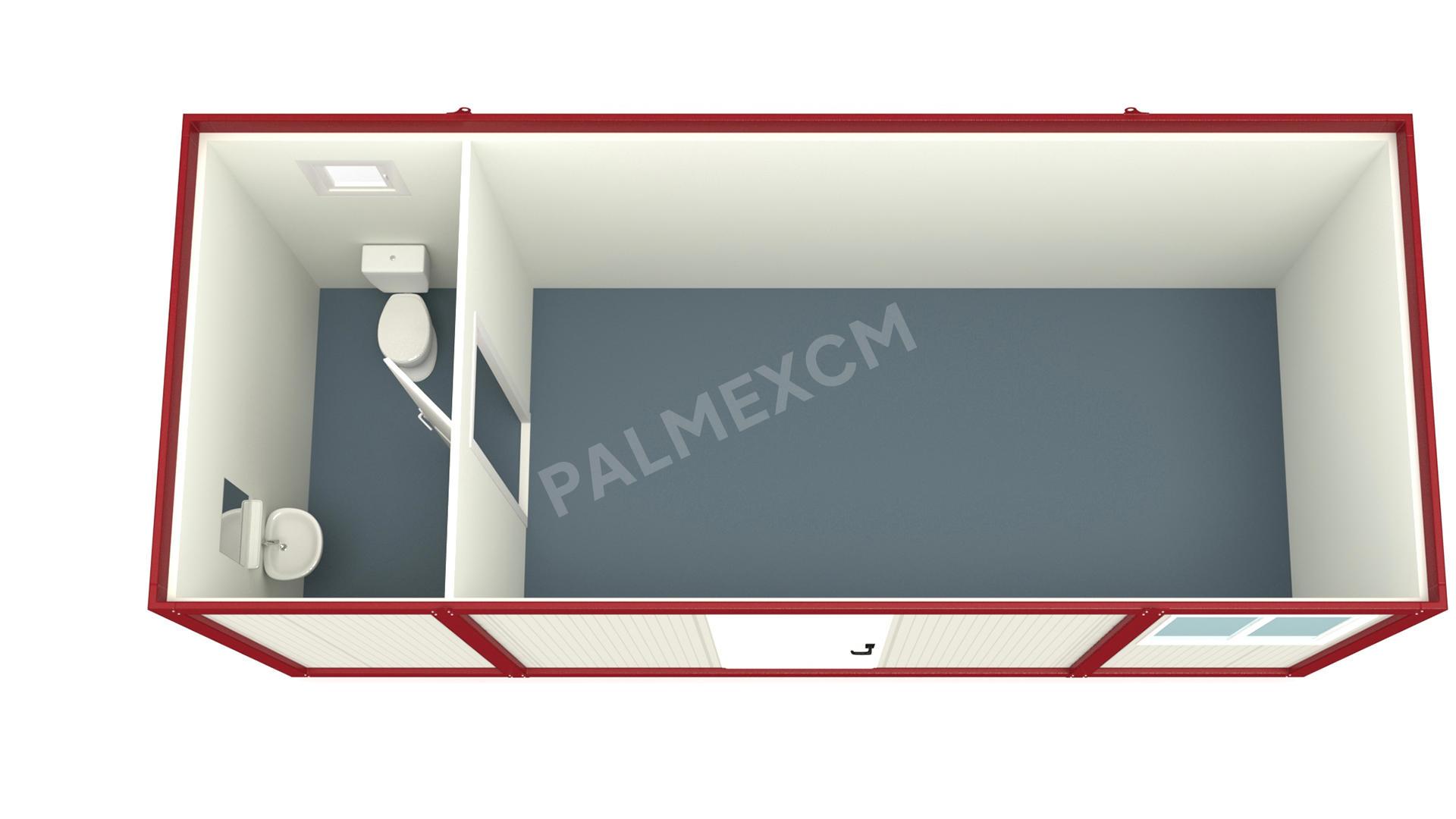 Container Haus 6m HI-FLEX mit WC
