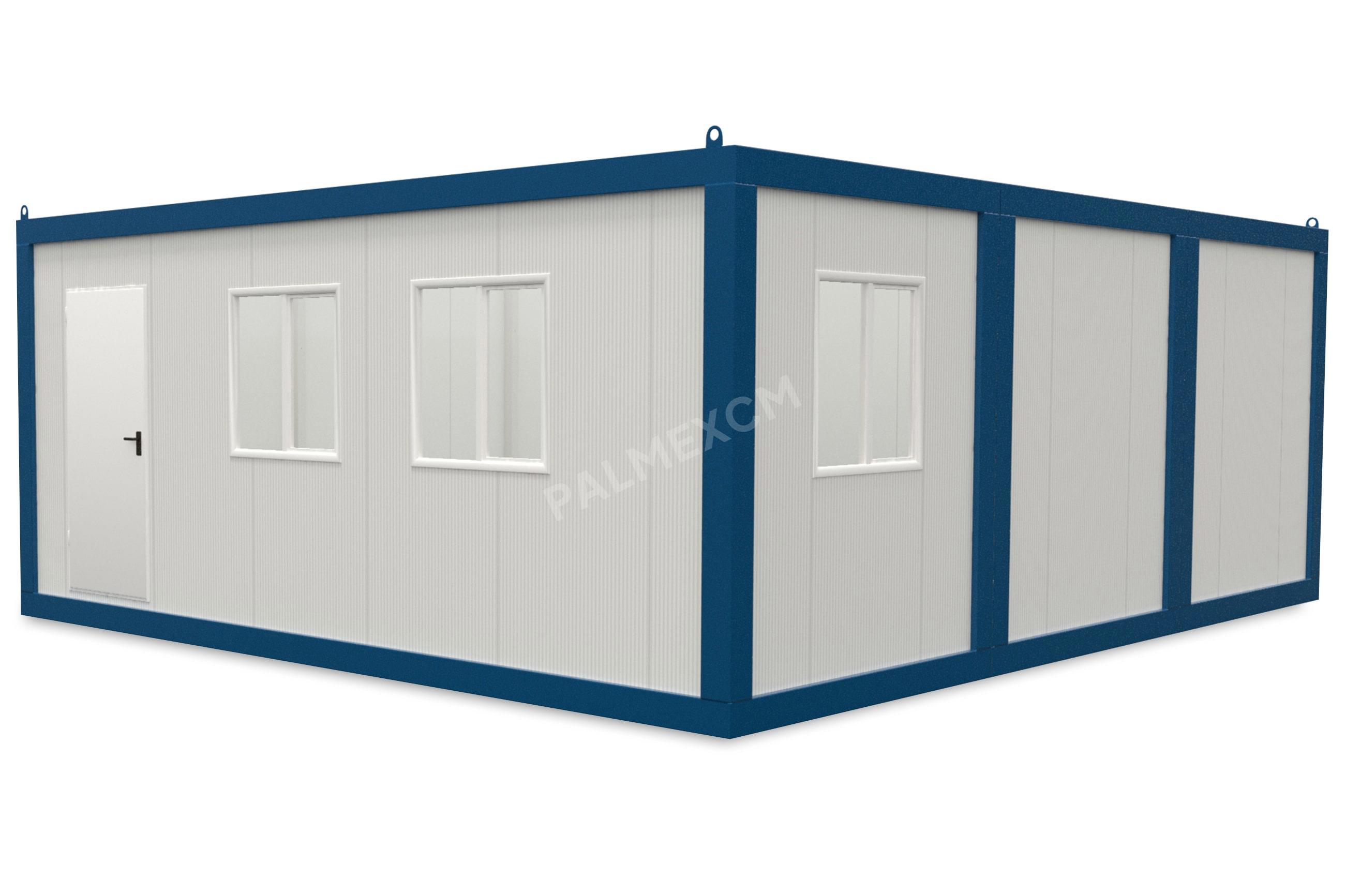 Modul Container 6x7.2m HI-FIX 1 Tür 3 Fenster
