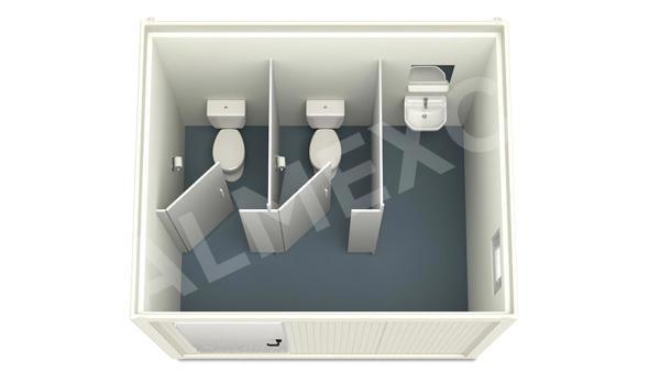 Sanitärcontainer 3m HI-FLEX 2 WC