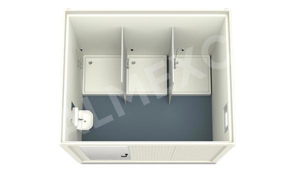 Sanitärcontainer 3m HI-FLEX 3 Duschen
