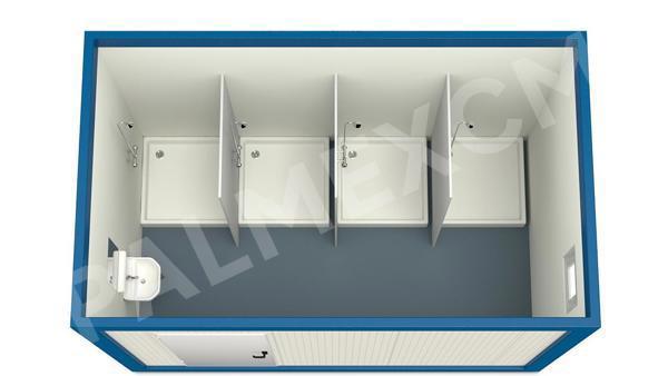 Sanitärcontainer 4m HI-FIX 4 Duschen