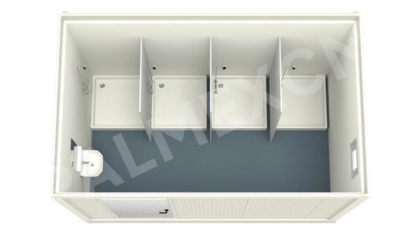 Sanitärcontainer 4m HI-FLEX 4 Duschen